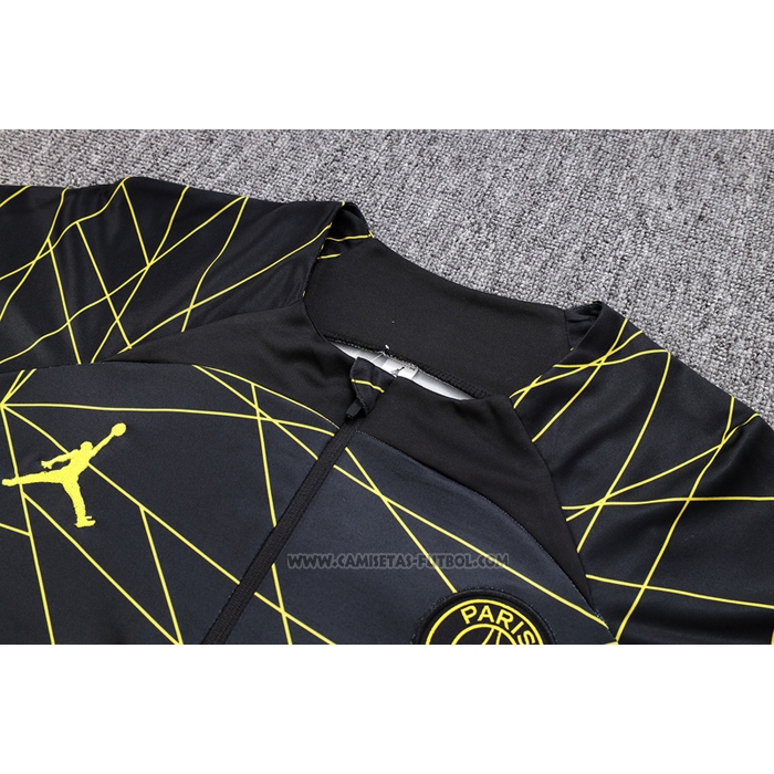 Chandal de Sudadera del Paris Saint-Germain Jordan Nino 2023-2024 Negro